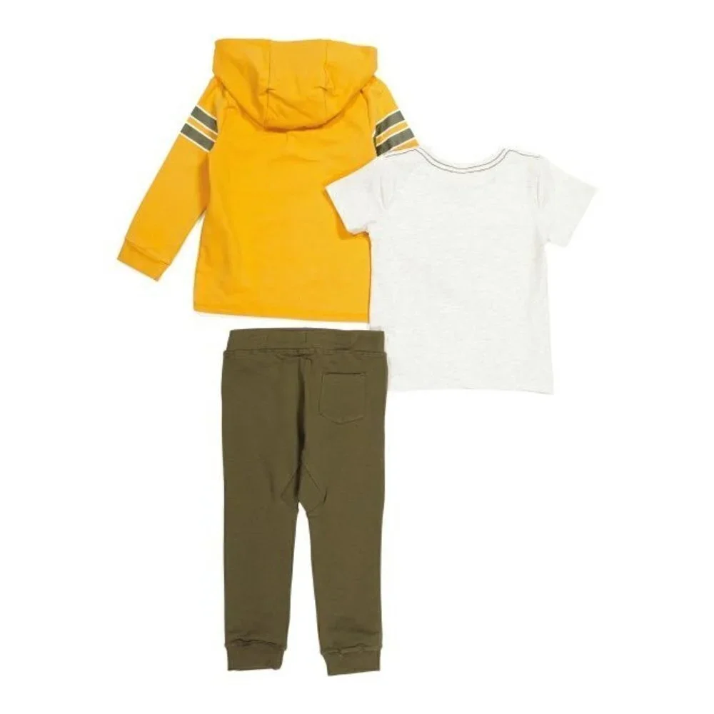 3pc set TOMMY BAHAMA Toddler Boys Hoodie & Joggers Set Yellow/Green |